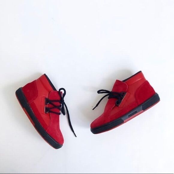 Primigi sport red suede shoes VGUC size 23(7) - Picture 1 of 6